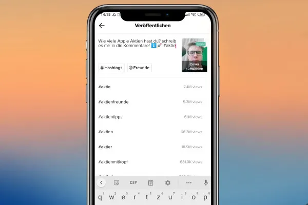 TikTok marketing tutorial: 7.1 | TikTok post: Hashtags