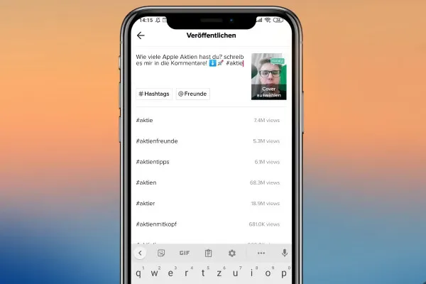 TikTok-Marketing-Tutorial: 7.1 | TikTok-Beitrag: Hashtags