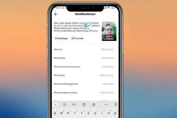 TikTok marketing tutorial: 7.3 | TikTok post: How do I choose good hashtags?
