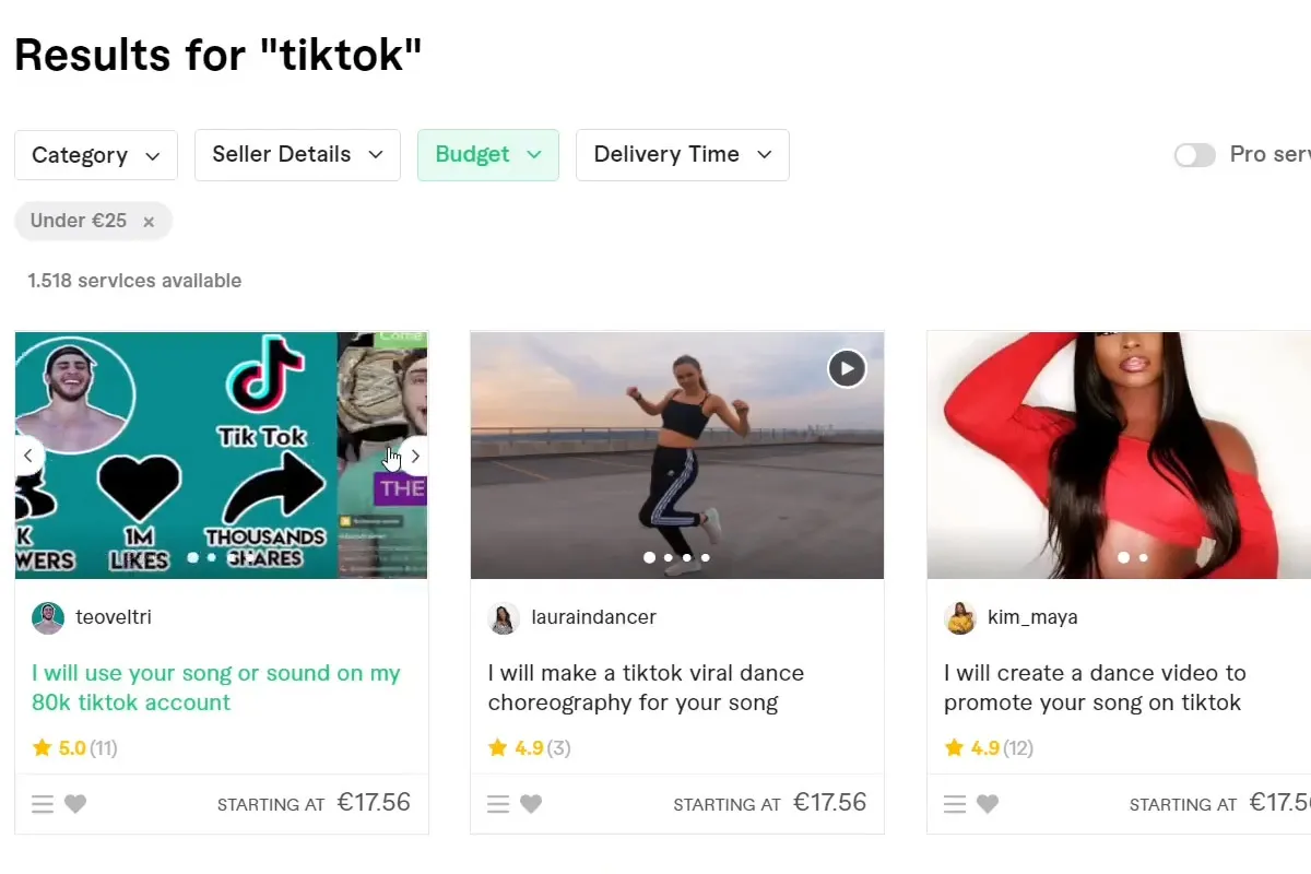 TikTok-Marketing-Tutorial: 16.1 | Freelancer auf Fiverr engagieren