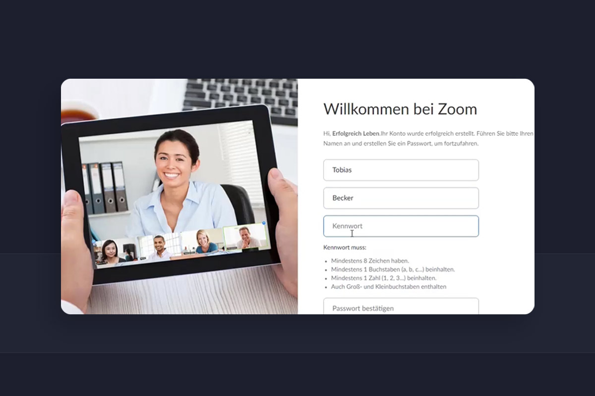 ZoomTutorial Videokonferenzen einrichten