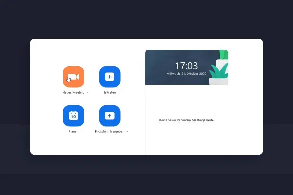 Zoom-Tutorial: 4.1 | Zoom-Meeting erstellen