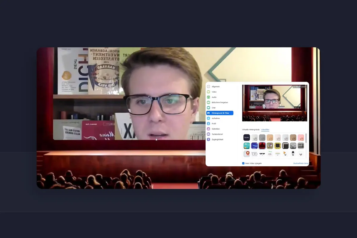 Zoom-opplæring: 5.7 | Zoom-møte: virtuelle bakgrunner