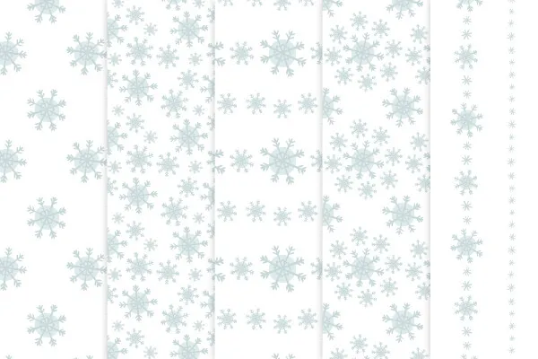 Patrón navideño con copos de nieve