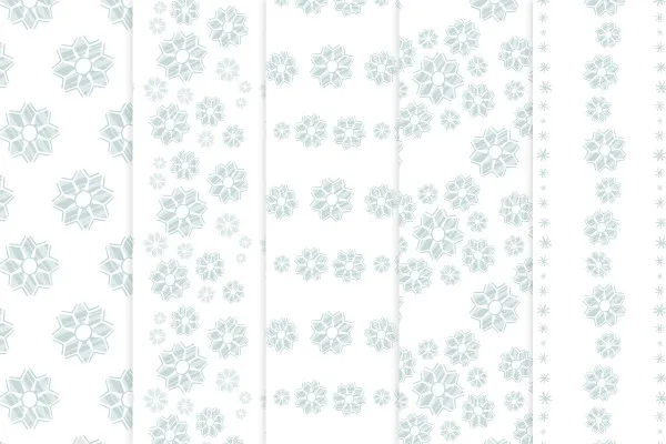 Estampado navideño con cristales de nieve