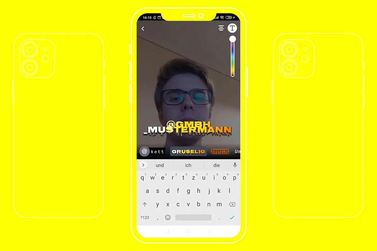Snapchat-guide: 4.3 | Opret snap Tilføj tekst