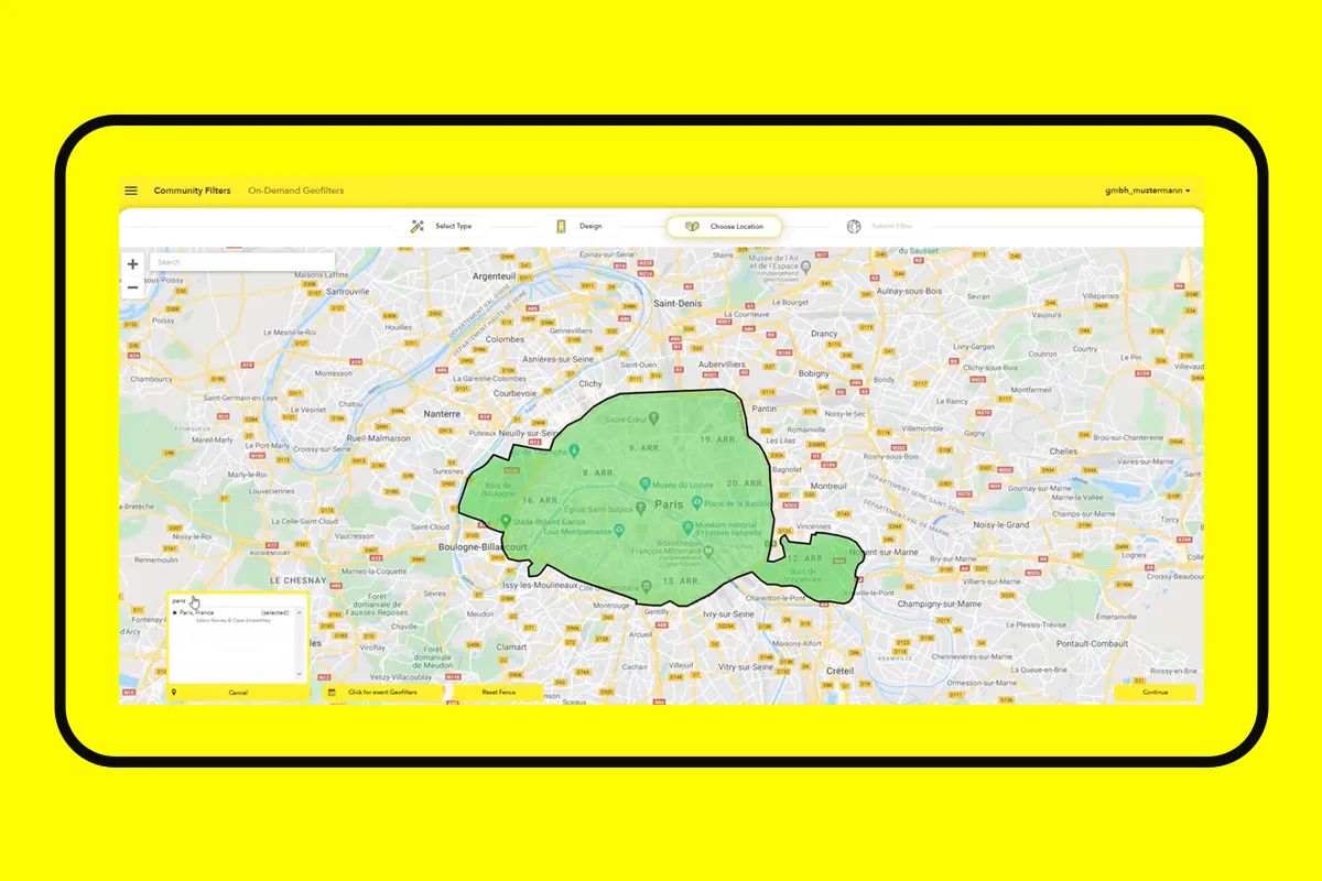 Snapchat-vejledning: 6.2 | Opsætning af Snapchat-geofilter