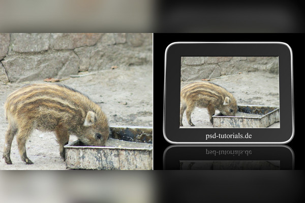 Photoshop-åtgärd: digital fotoram
