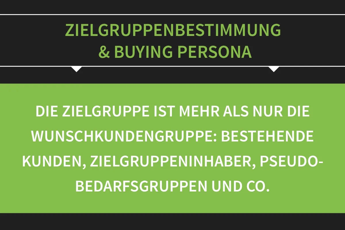 Zielgruppenbestimmung & Buying Persona: 08 | Zielgruppe ist mehr als nur Wunschkundengruppe