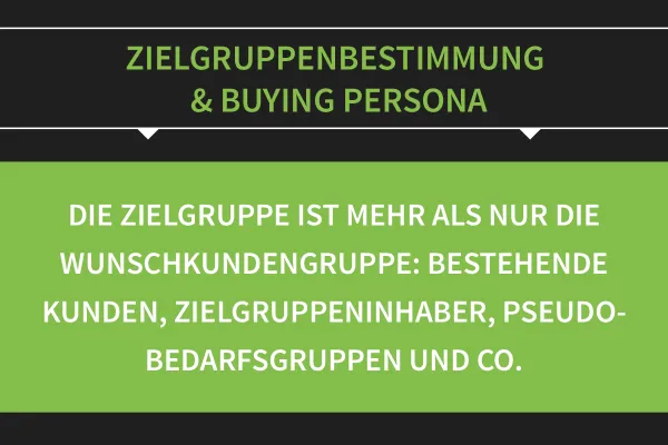 Zielgruppenbestimmung & Buying Persona: 08 | Zielgruppe ist mehr als nur Wunschkundengruppe