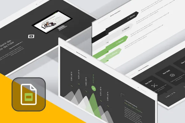 Șablonul de prezentare "Fly" pentru Google Slides.