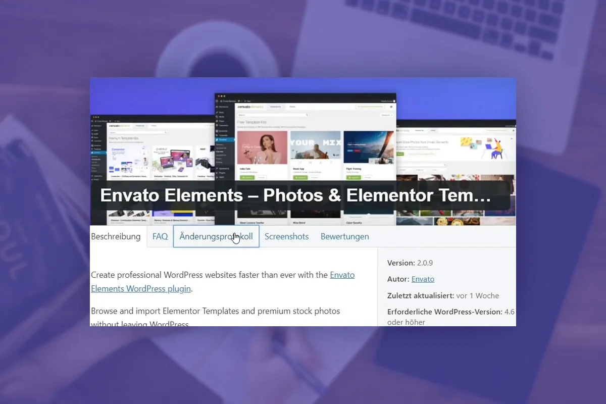 Elementor für WordPress: 6.3 | Zusätzliche Plugins installieren (Envato Elements, Ocean Extra)