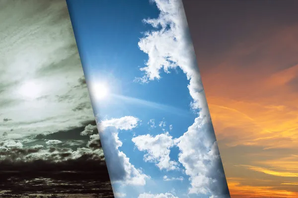 Cloud photos (package #2): diverse images and textures of cloud formations