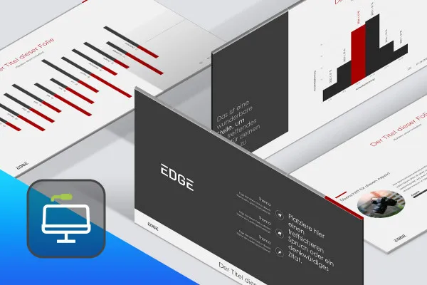 Modello di presentazione "Edge" per Keynote
