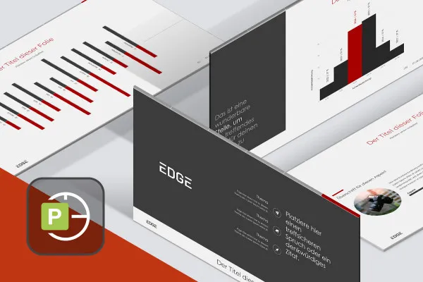 Modello di presentazione "Edge" per PowerPoint