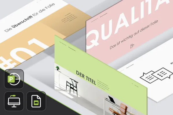 Model pentru prezentarea companiei în design-ul „Elevate”