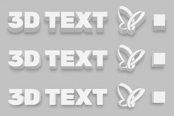 Photoshop – 3D-Effekte für Text und Grafik: 3D-Blöcke