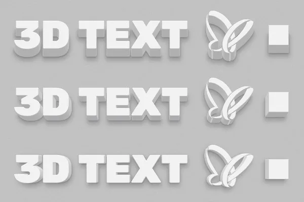 Photoshop - Effets 3D pour le texte et les graphiques : Blocs 3D