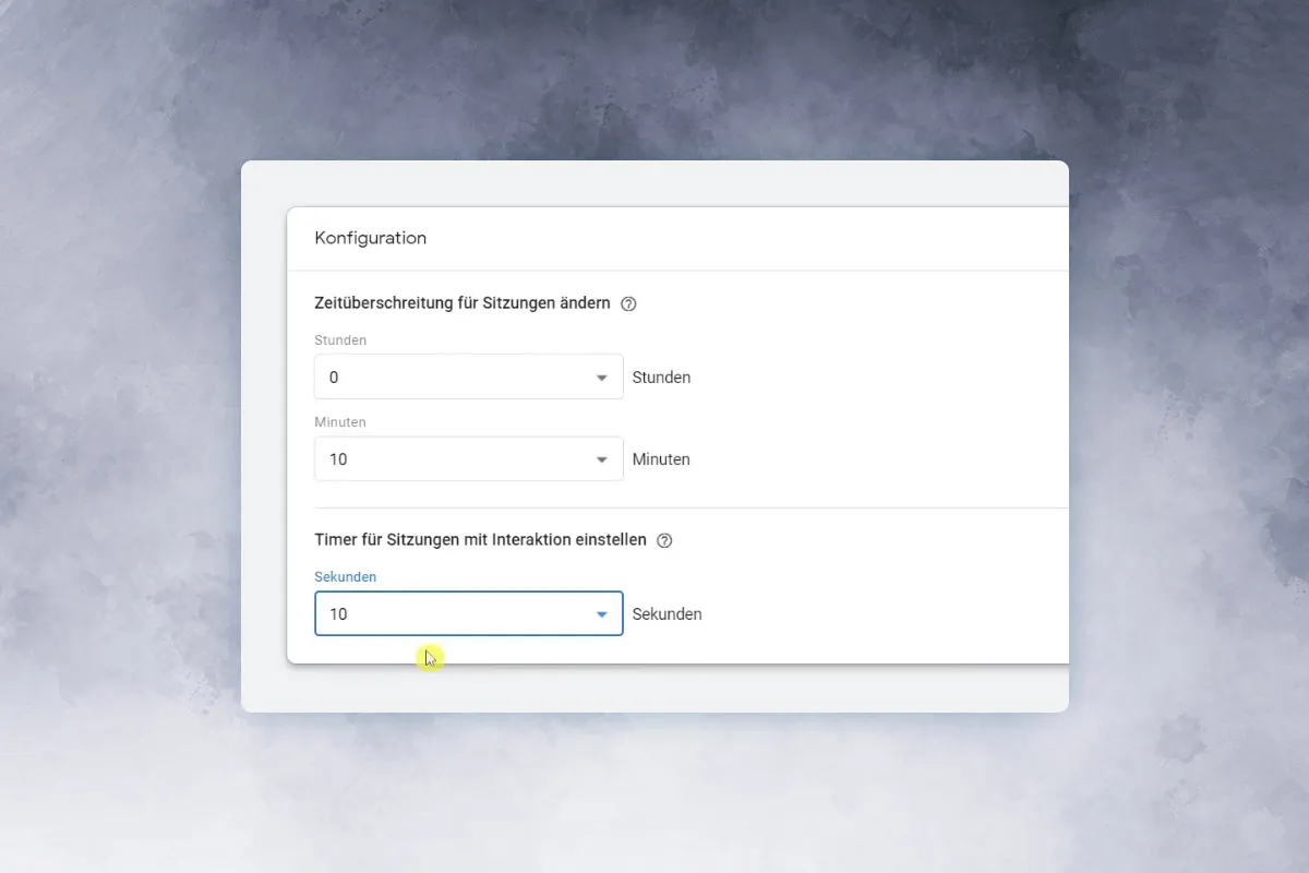 Google Analytics-vejledning: 5.4 | Konfigurering af session timeout