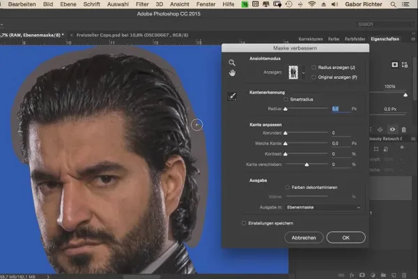 Krimilook - Workflow i Photoshop - 03 Udskæring