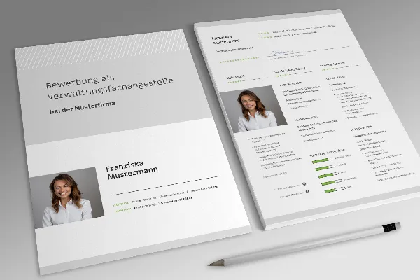 Ansökan & CV för en administratör i grönt