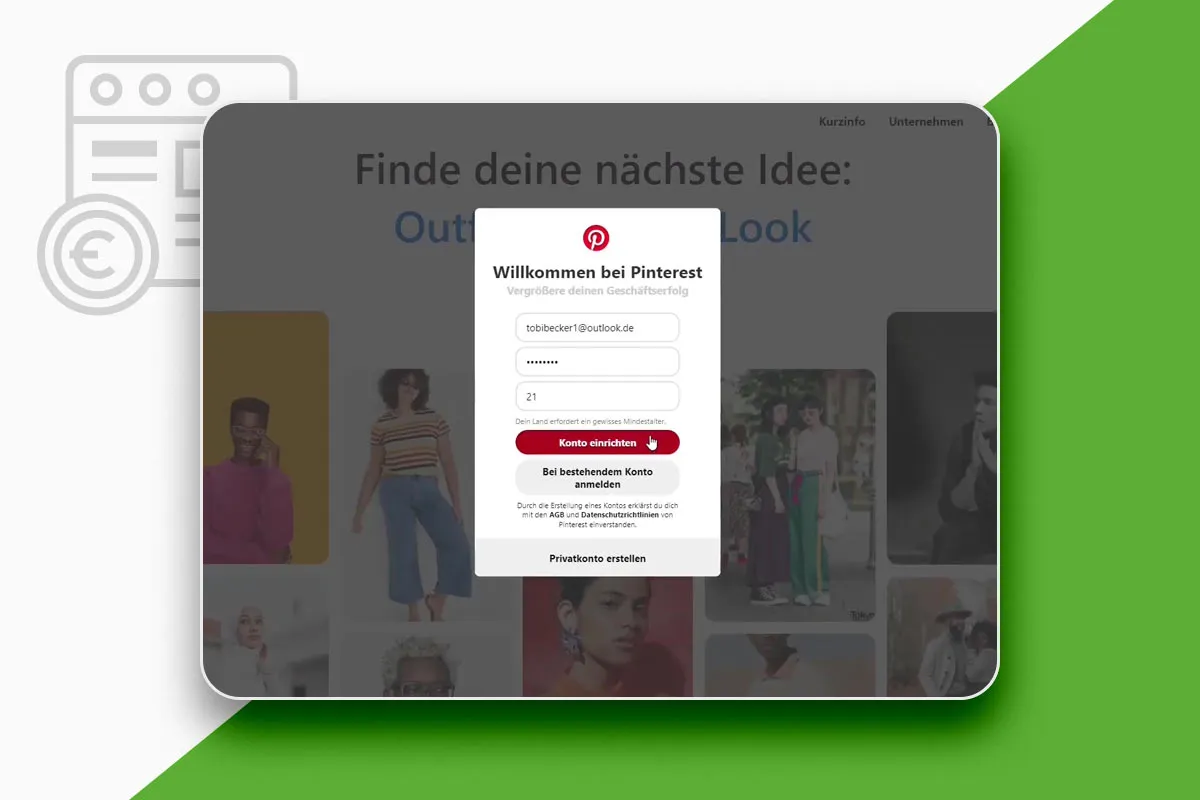 Content-Marketing: 8,3 | Vytvoření obchodního účtu na Pinterestu
