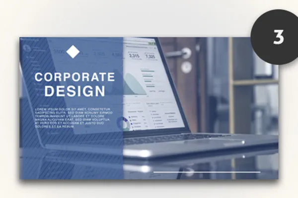 Template tayangan slaid After Effects: Desain Korporat