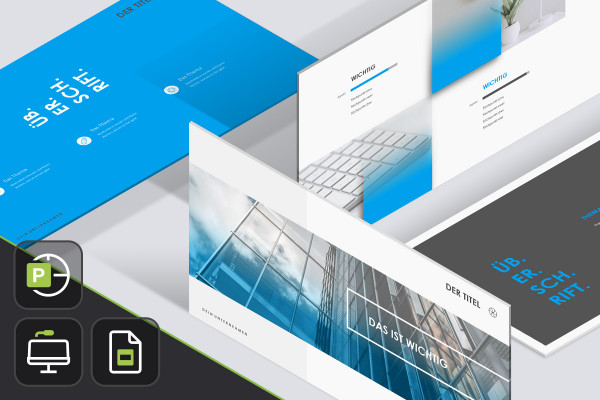 Modelli nel design "Space" per PowerPoint, Keynote e Google Slides.