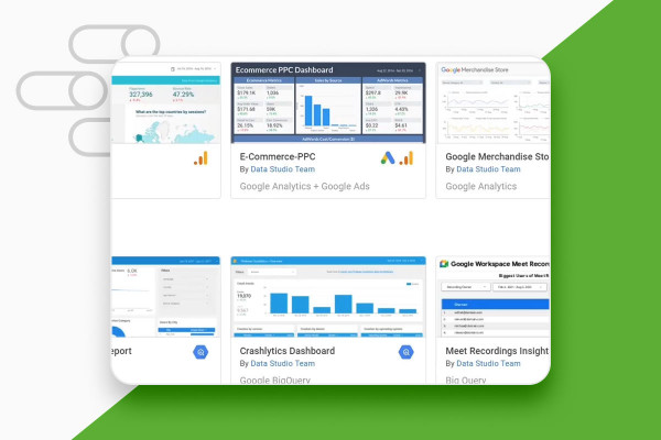 Google Data Studio (Tutorial): 3.8 | Modelli esistenti