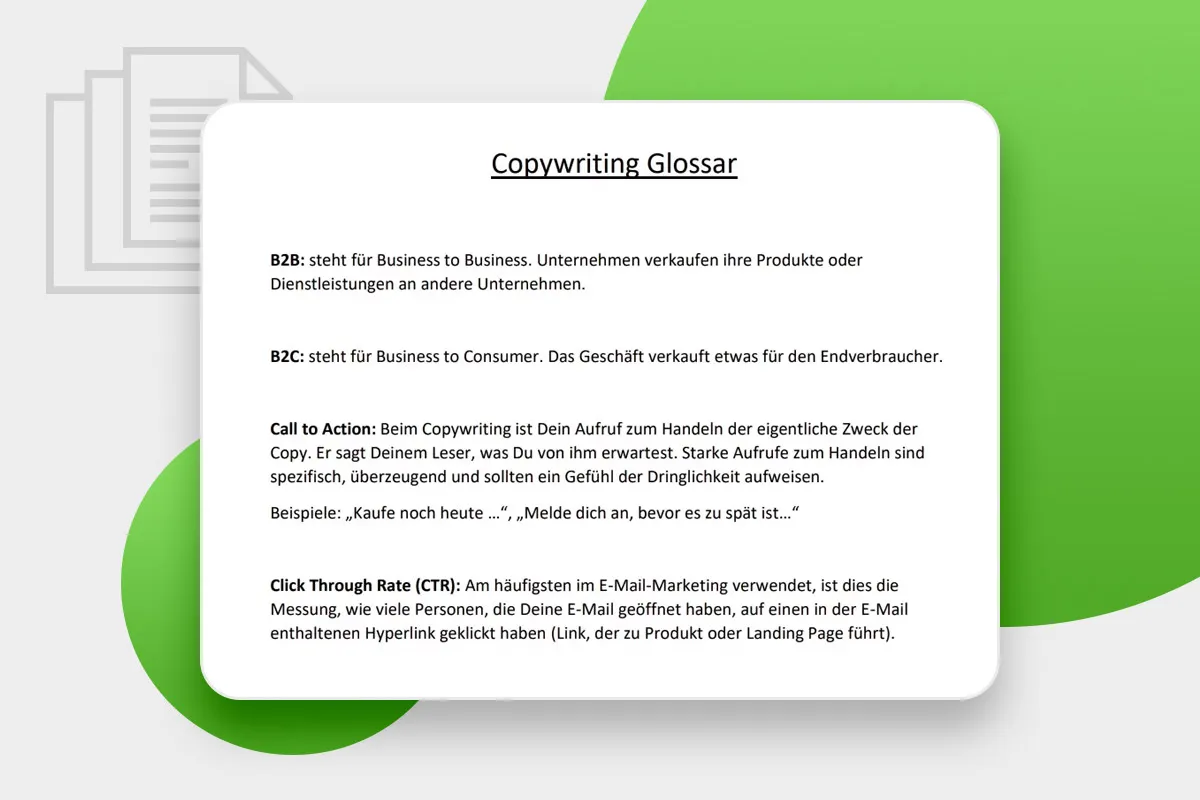 Copywriting handleiding: 2.1 | Glossarium Copywriting basisbegrippen