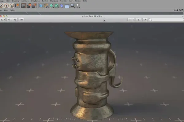 Shader 와 텍스처 - CINEMA 4D 의 재질 생성: 이카 골드