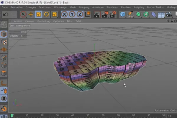 360도 아키텍처 뷰를 Unity와 Cinema 4D로 만들기 - Cinema 4D에서 UV 레이아웃 03