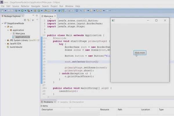 JavaFX for GUI-utvikling - 03 Brukerinteraksjon med hendelsesbehandleren bruke