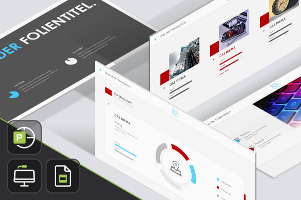 Folieskabeloner "Play" for PowerPoint, Keynote, Google Slides