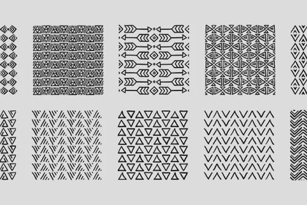 Vektorbasierte Ornamente für Adobe Illustrator und Affinity Designer: Dreiecke