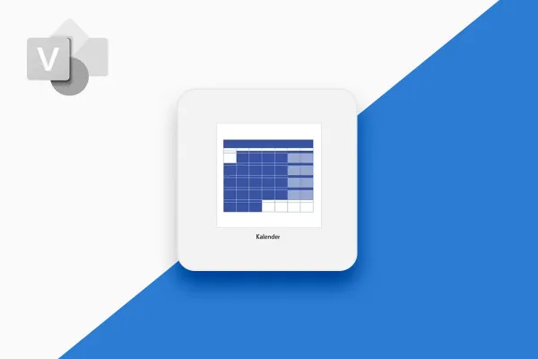 Corso MS Visio: 14.2 | Diagramma calendario