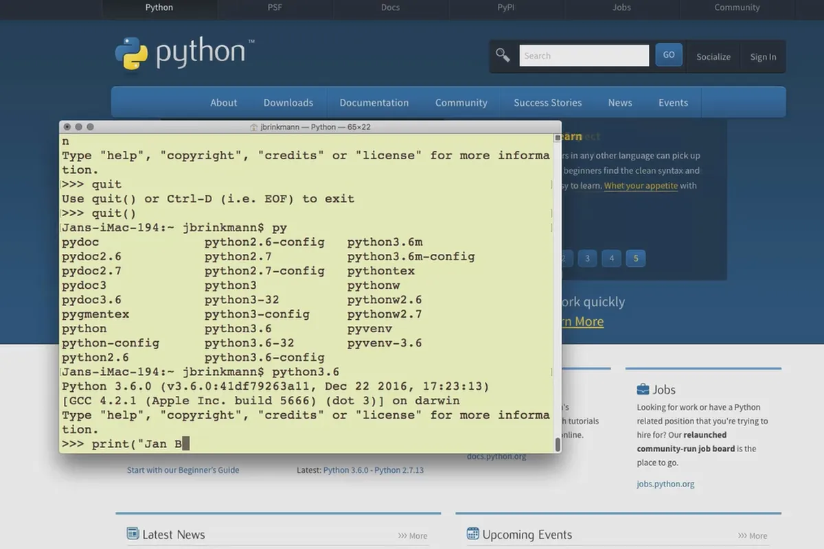 Menggunakan Python – 1.3 Menggunakan Python di macOS
