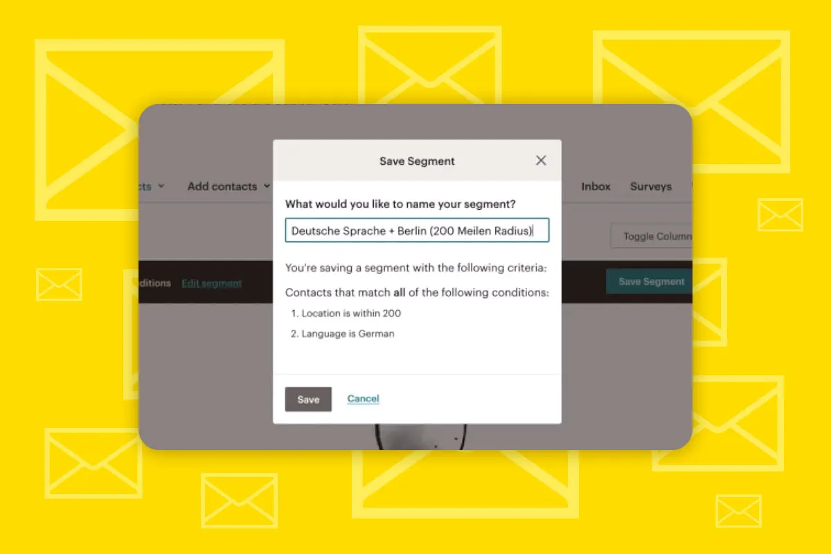 Mailchimp: 1.4 | Definire segmenti