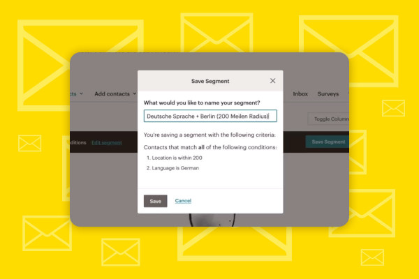 Mailchimp: 1.4 | Ange segment