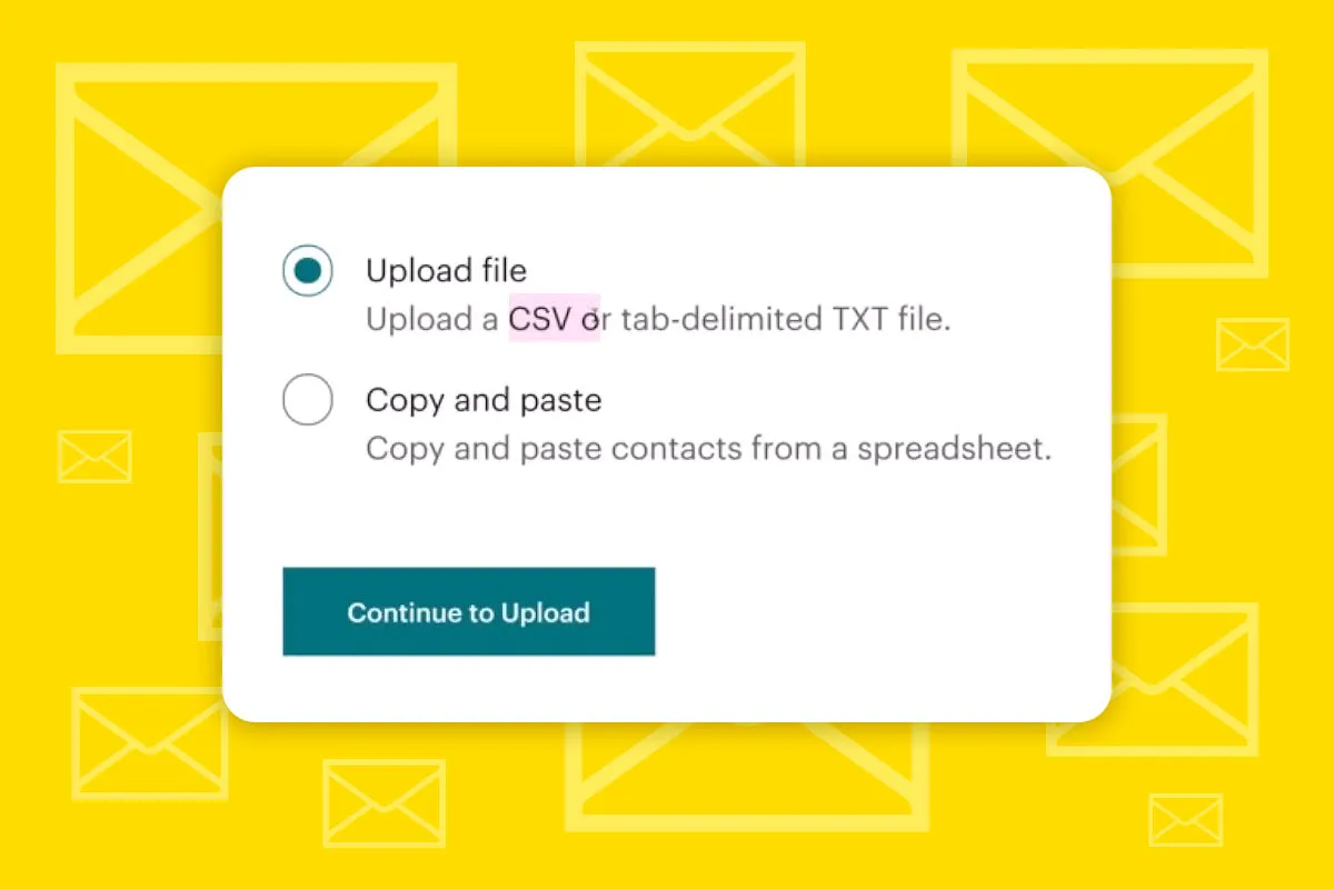Mailchimp: 1.3 | Manuellen E-Mail-Adressen-Import vorbereiten