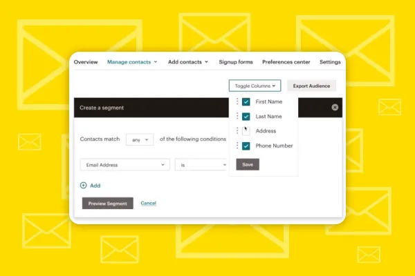 Mailchimp: 1.5 | Eliminare e modificare segmenti