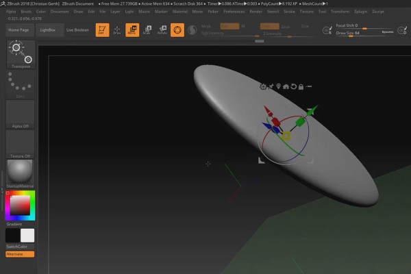 ZBrush 2018 och 4R8 - Video-träning om uppdateringarna: 3.1 Gizmo 3D: användning