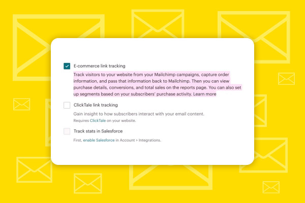 Mailchimp: 2.4 | Spårningsalternativ i Mailchimp-nyhetsbrev