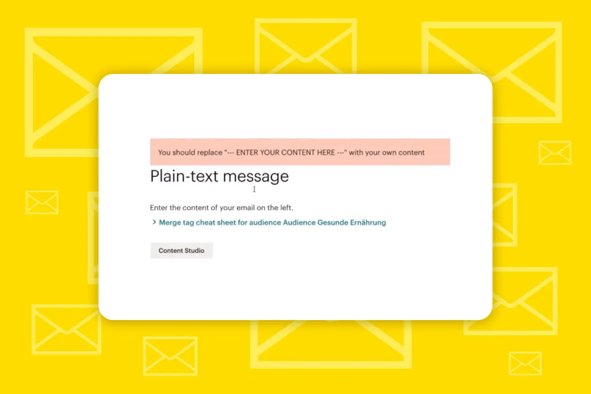 Mailchimp: 2.3 | Creare una newsletter in formato testo semplice