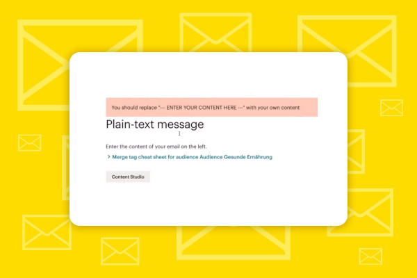 Mailchimp: 2.3 | Skapa en nyhetsbrev i ren text-format