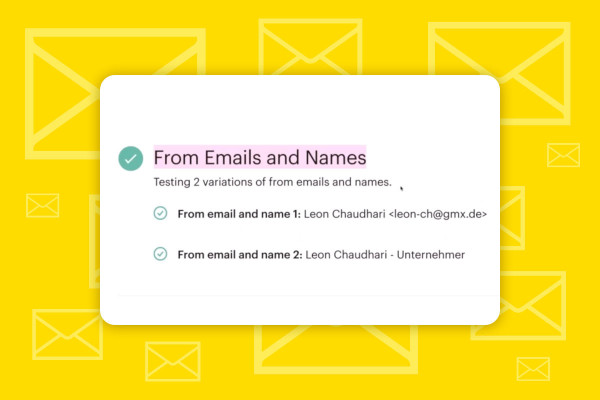 Mailchimp: 3.3 | Skapa A/B-test för namn och e-postadresser