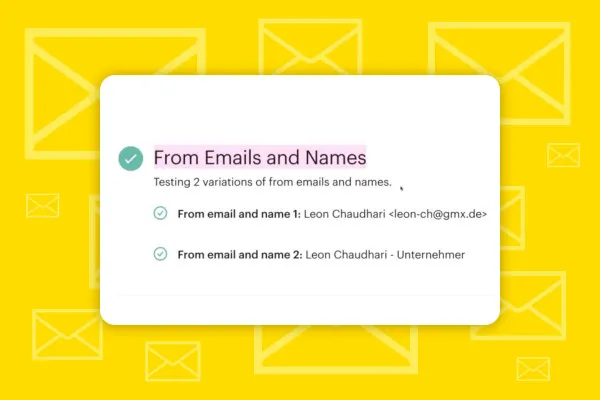 Mailchimp: 3.3 | A/B-Test für Namen und E-Mail-Adressen erstellen