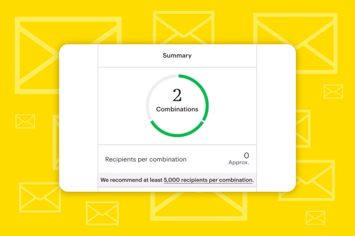 Mailchimp: 3.1 | Konu satırları için A/B testi oluştur - ilk adım