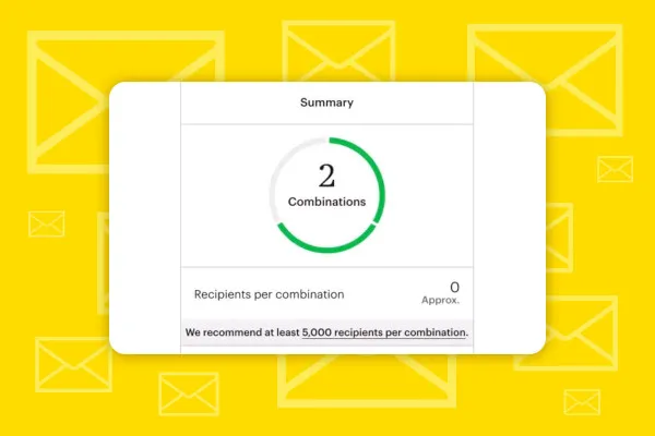 Mailchimp: 3.1 | Creare un test A/B per oggetti delle email - primo passo