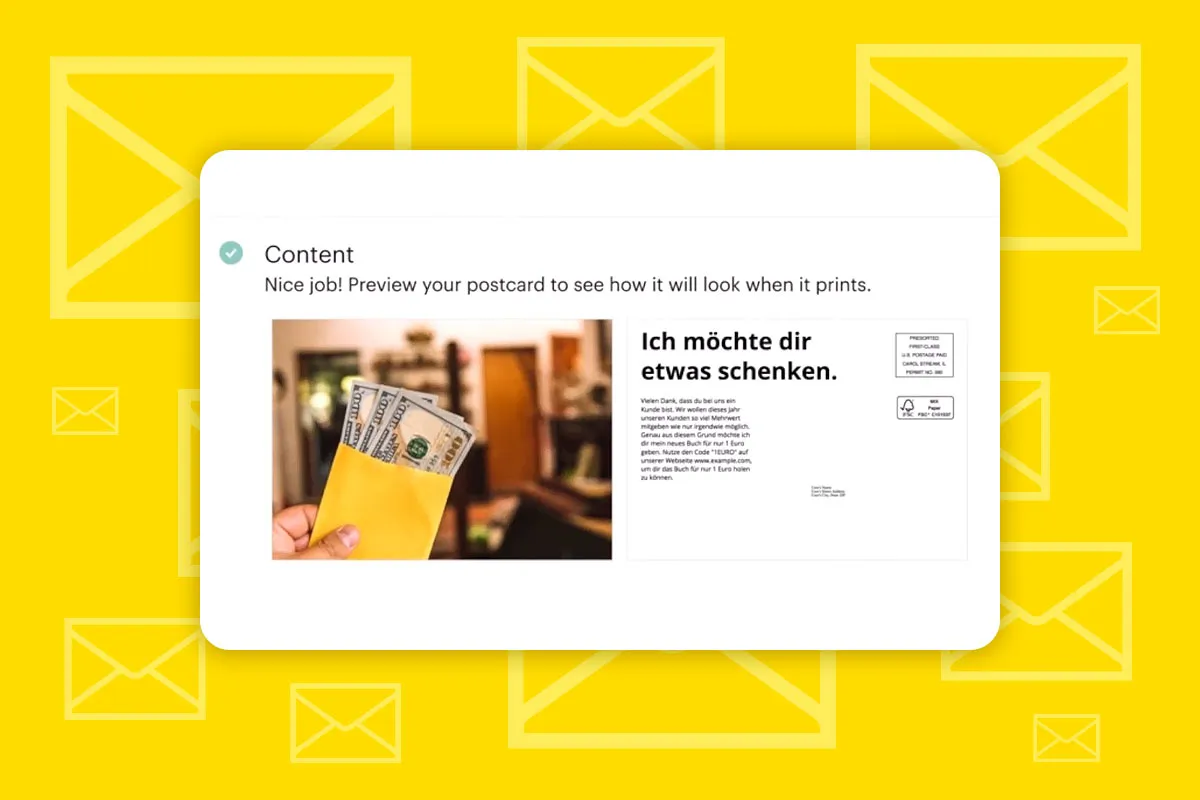 Mailchimp: 6.1 | Postkarte über Mailchimp verschicken, Schritt für Schritt